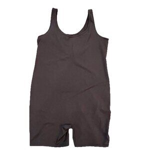 Isabel Women’s Maternity Romper Black Size XXL Fitted Bodysuit Scoop Neck Shorts